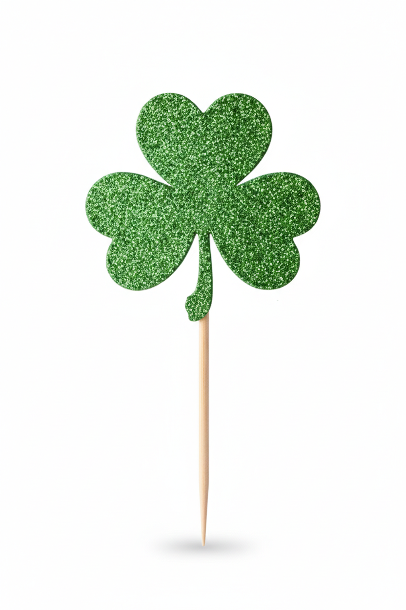 Behind the Sparkle: Styling Your St. Patrick’s Day with Our New Glitter Shamrock Toppers